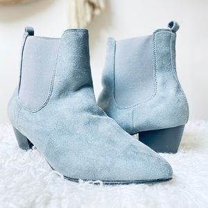 Grey Suede Booties